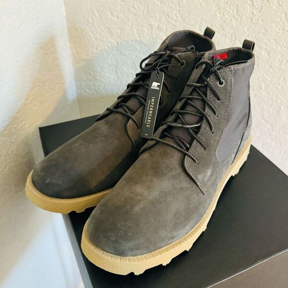 SOREL Caribou OTM Waterproof Chukka Men's Leather Suede Boot, Size 14, Brown NWT - Picture 5 of 16